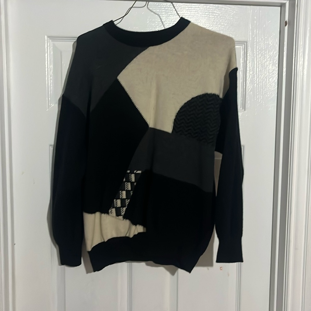 Vintage patchwork sweater